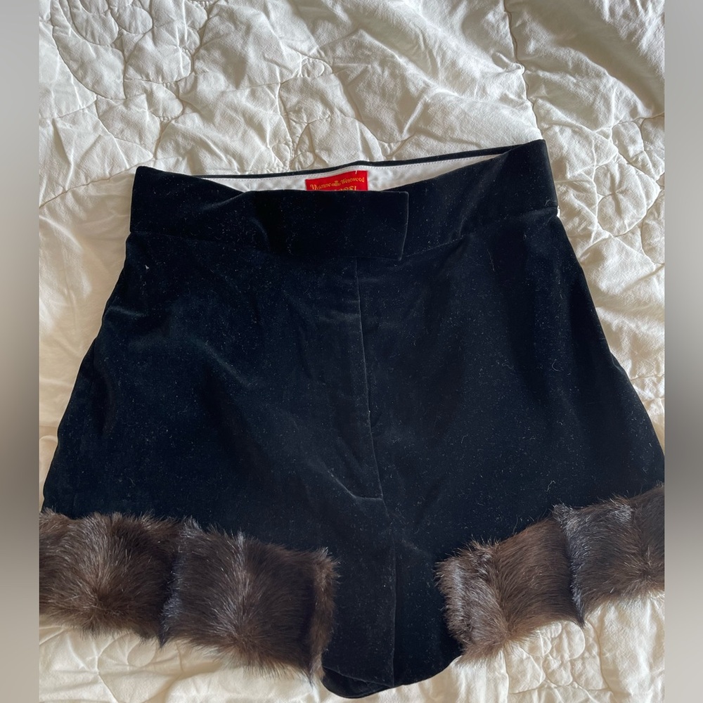 Vivien Westwood velvet shorts